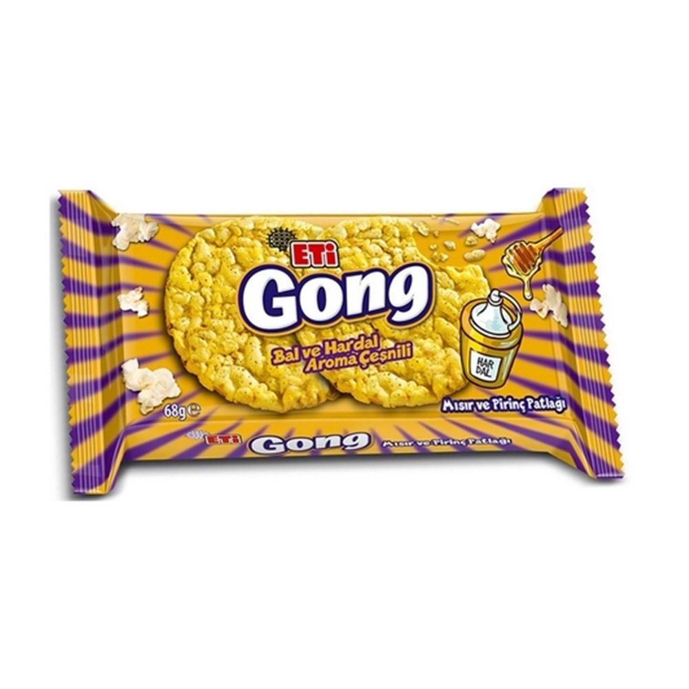 Eti Gong Bal Ve Hardal Aroma Çeşnili 68 Gr