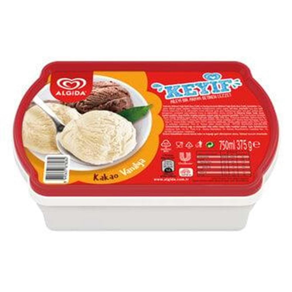 Algida Keyif Kakao Vanilya 1800 Ml