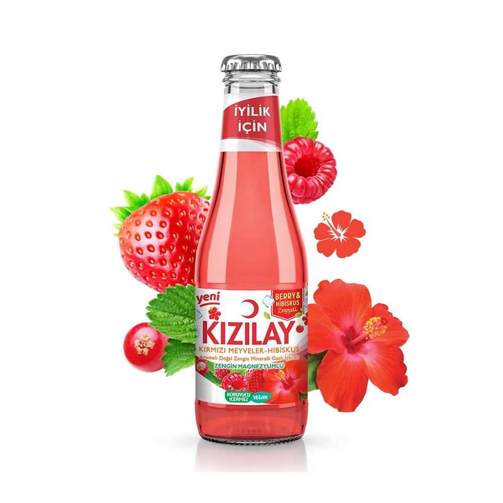 Kızılay Kırmızı Meyveler Aromalı Maden Suyu 200 Ml