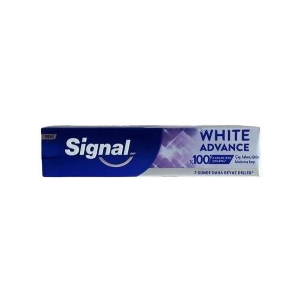 Signal Diş Macunu White Advance Çay Kahve Tütün Lekelerine Karşı 70 Ml