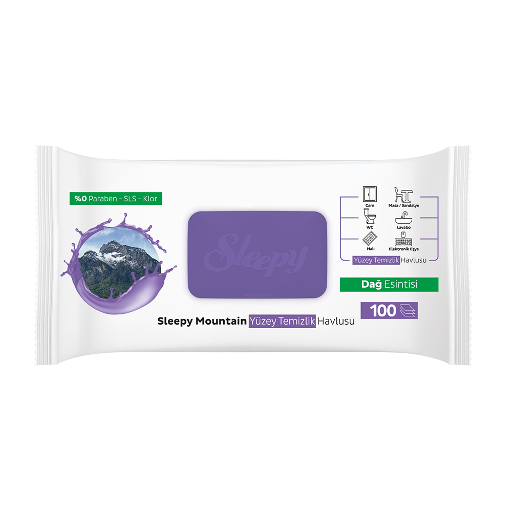 Sleepy Easy Clean Yüzey Temizlik Havlusu 100 Lü Dağ Esintisi