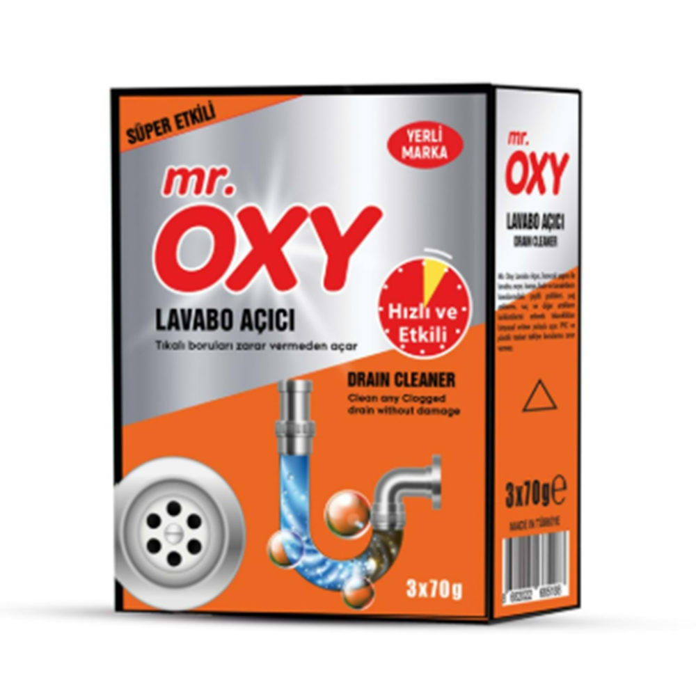 Mr. Oxy Lavabo Açıcı 3 Lü 210 Gr
