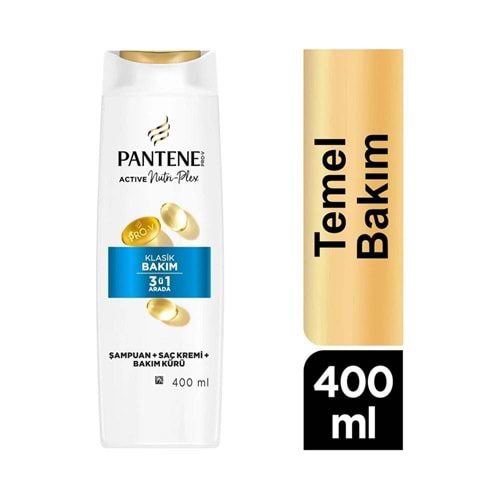 Pantene Şampuan 3 U 1 Arada Klasik Bakım 400 Ml