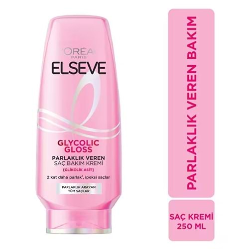 Elseve Saç Kremi Glycolic Gloss 250 Ml