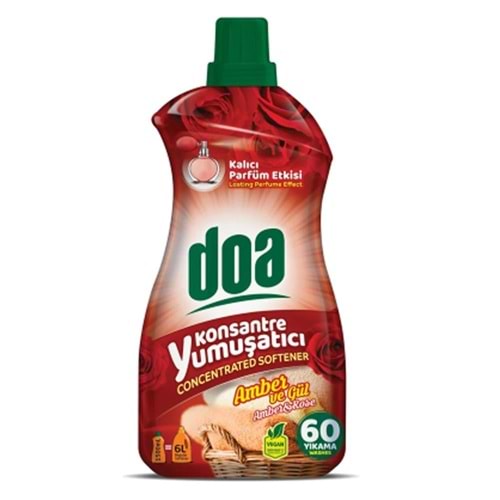 Doa Konsantre Yumuşatıcı Amber & Gül 60 Yıkama 1.5 Lt