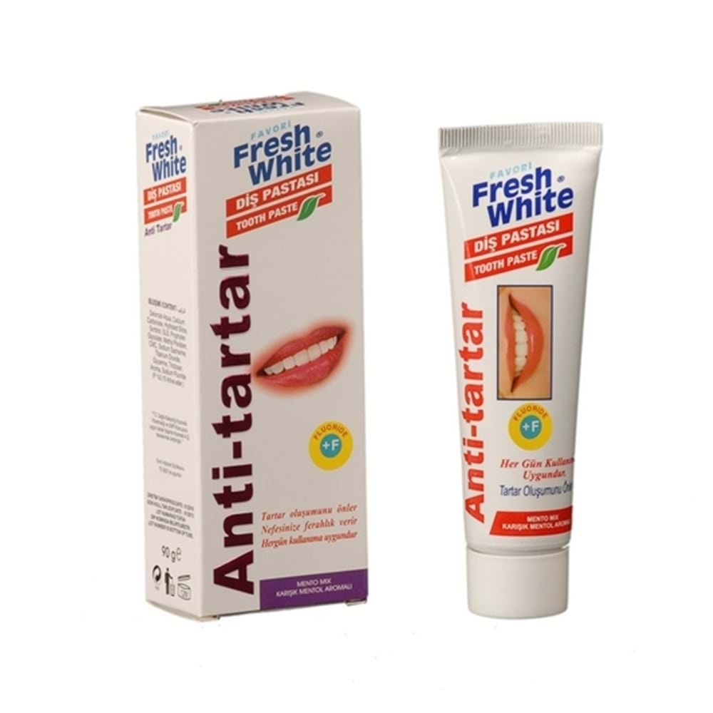 Fresh White Diş Beyazlatıcı Anti Tartar 90 Gr